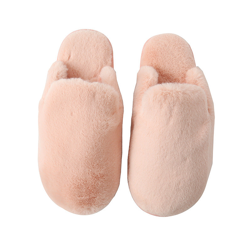 Womens Anti-slip Furry Slippers