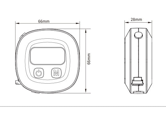 Ruban de mesure numérique du corps 