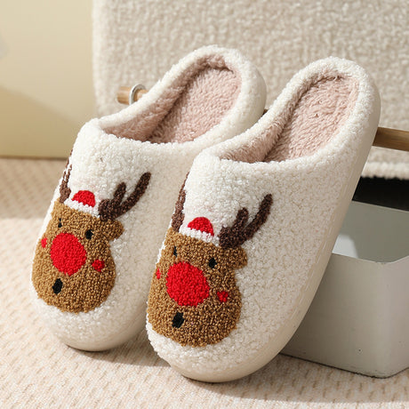 Holiday Christmas Reindeer Slipper