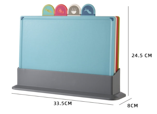 Tablas de cortar de plástico de 4 piezas 