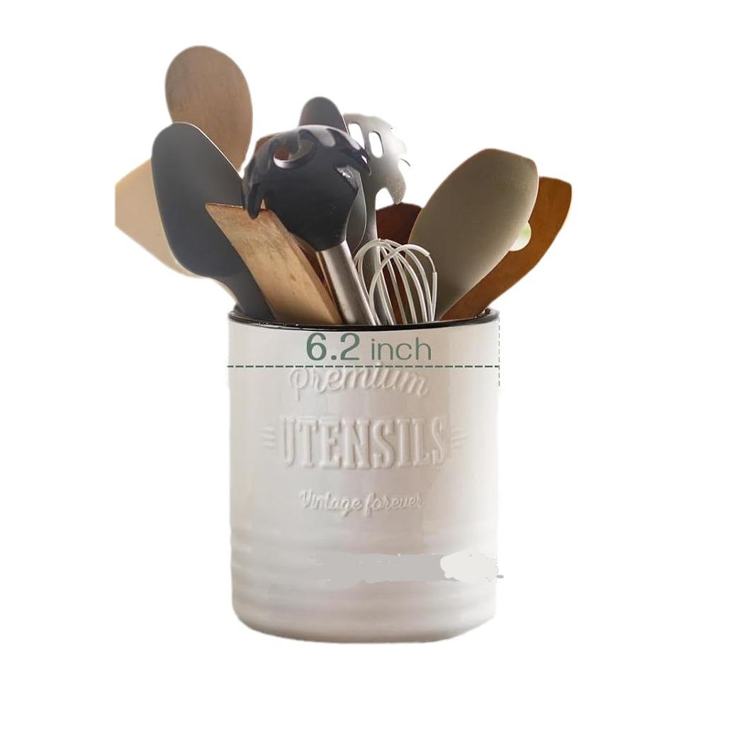 Grand porte-ustensiles de cuisine en céramique 