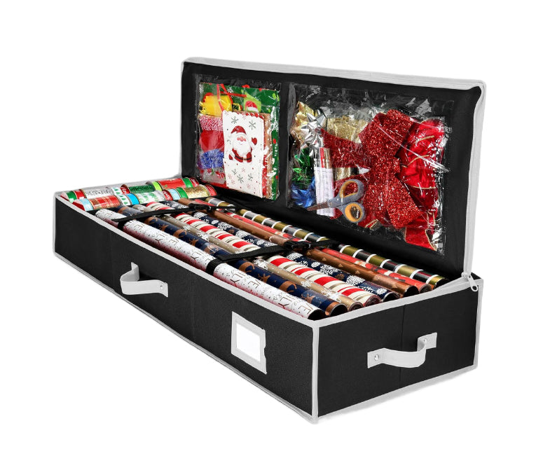 Organisateur de rangement pratique pour emballages cadeaux de linge 