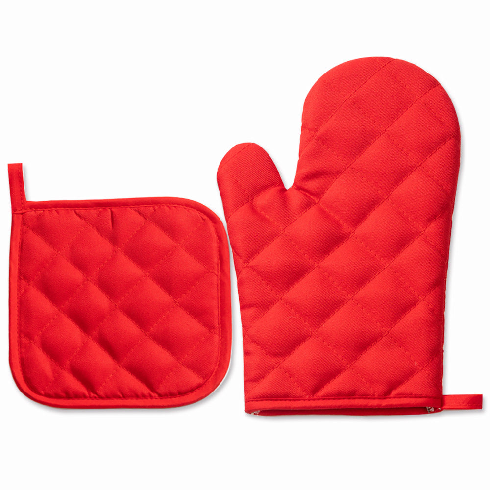 Kitchen Oven Mitts & Pot Holder Set