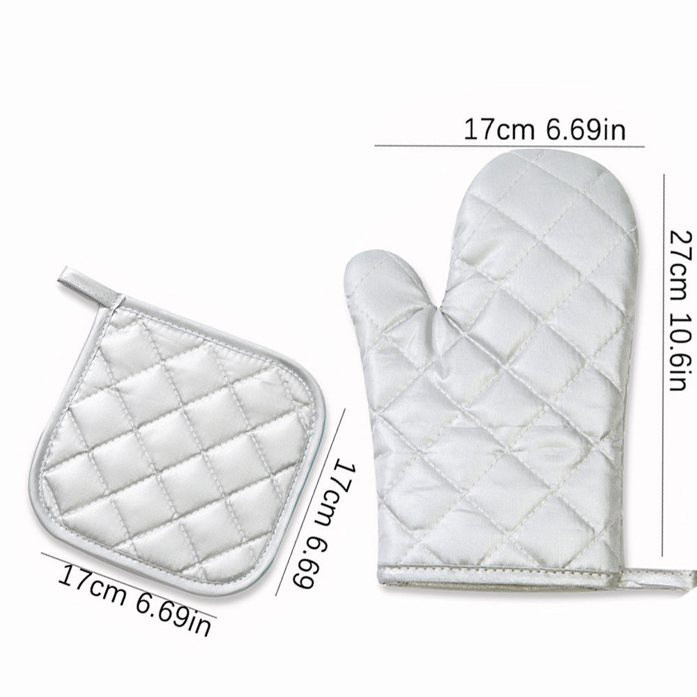 Kitchen Oven Mitts & Pot Holder Set