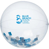 Ballon de plage transparent rempli de confettis multiples de 16 pouces 