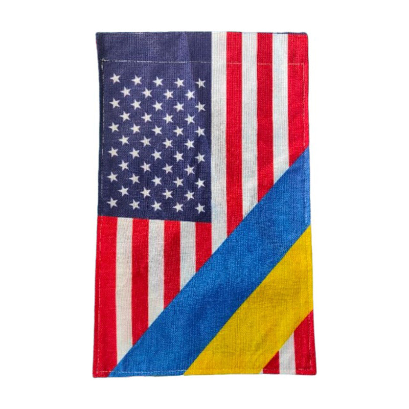 Drapeaux personnalisés en coton et lin avec impression recto verso 