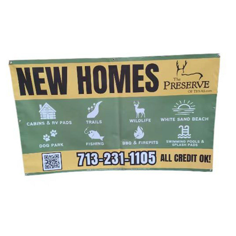 28 X 84 Inch Vinyl Banner With Metal Grommets - For Outdoor Exhibitions