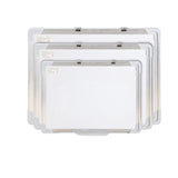 Pizarra blanca de borrado en seco de doble cara de 40 x 30 cm 