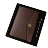 Office Gift Set - A5 Soft-cover Loose-leaf Notebook & Metal Signature Pen