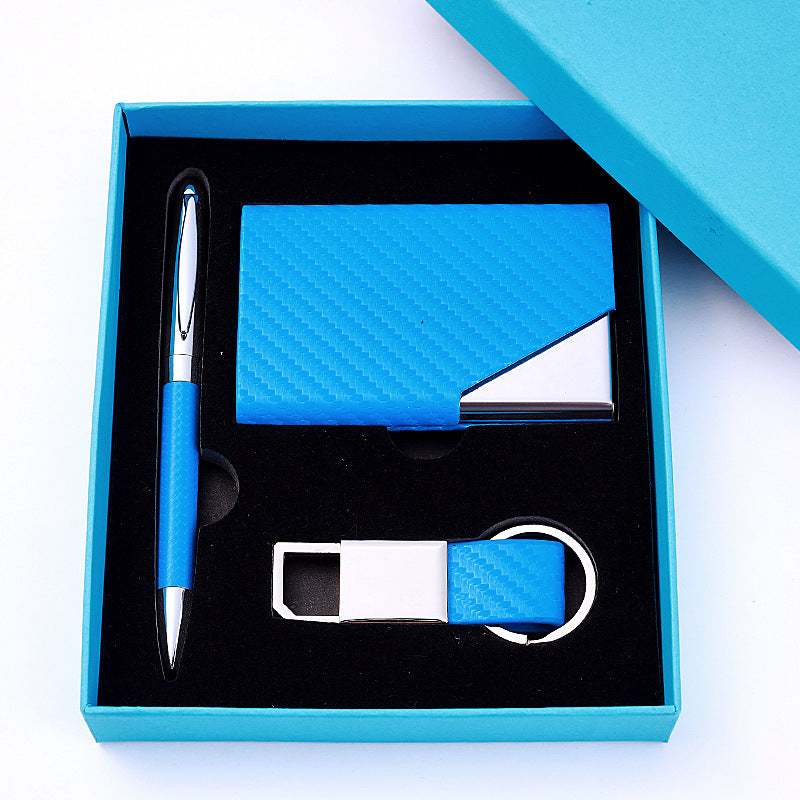 Practical Gift Set - Keychain&card Case&ballpoint Pen