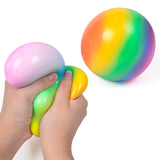Pelota antiestrés arcoíris de 7 cm 