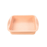 Molde cuadrado de silicona antiadherente para pasteles 