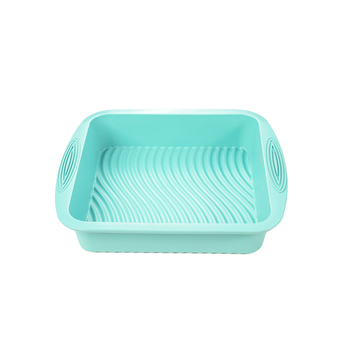 Molde cuadrado de silicona antiadherente para pasteles 