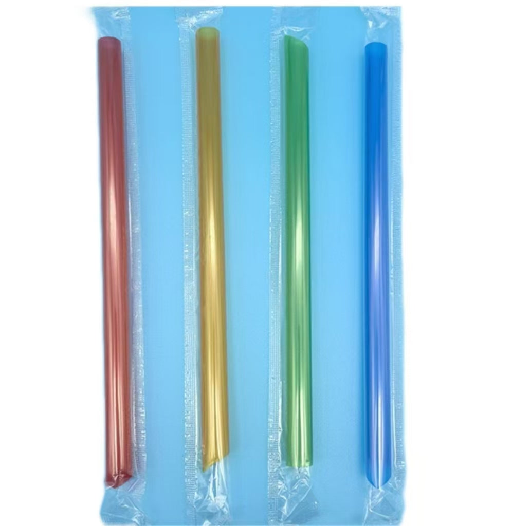 Paille en plastique jetable 