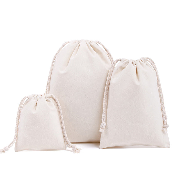 Cotton Drawstring Cinch Bag