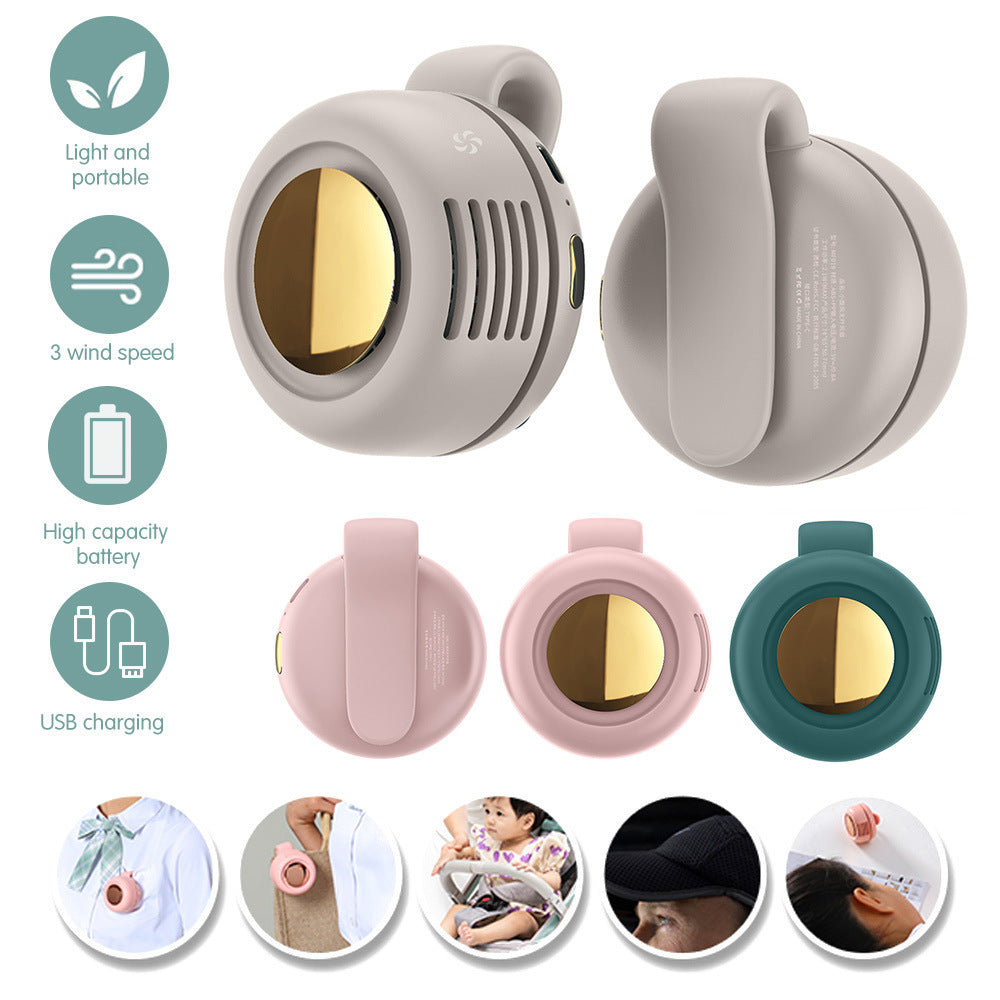 Portable Silent Mini Bladeless Fan Clip On