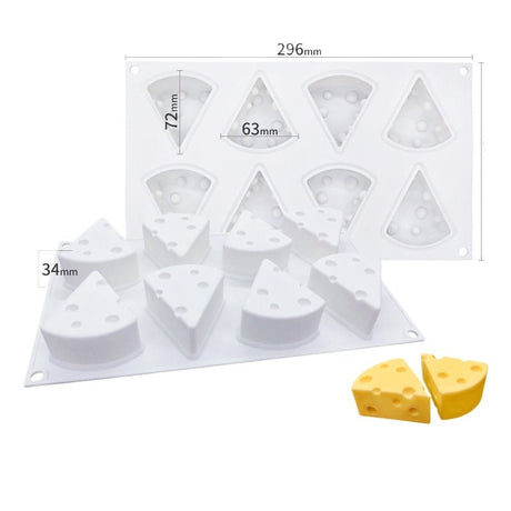 8 - piece Cheese Silicone Mold - Yorkn Inc✅