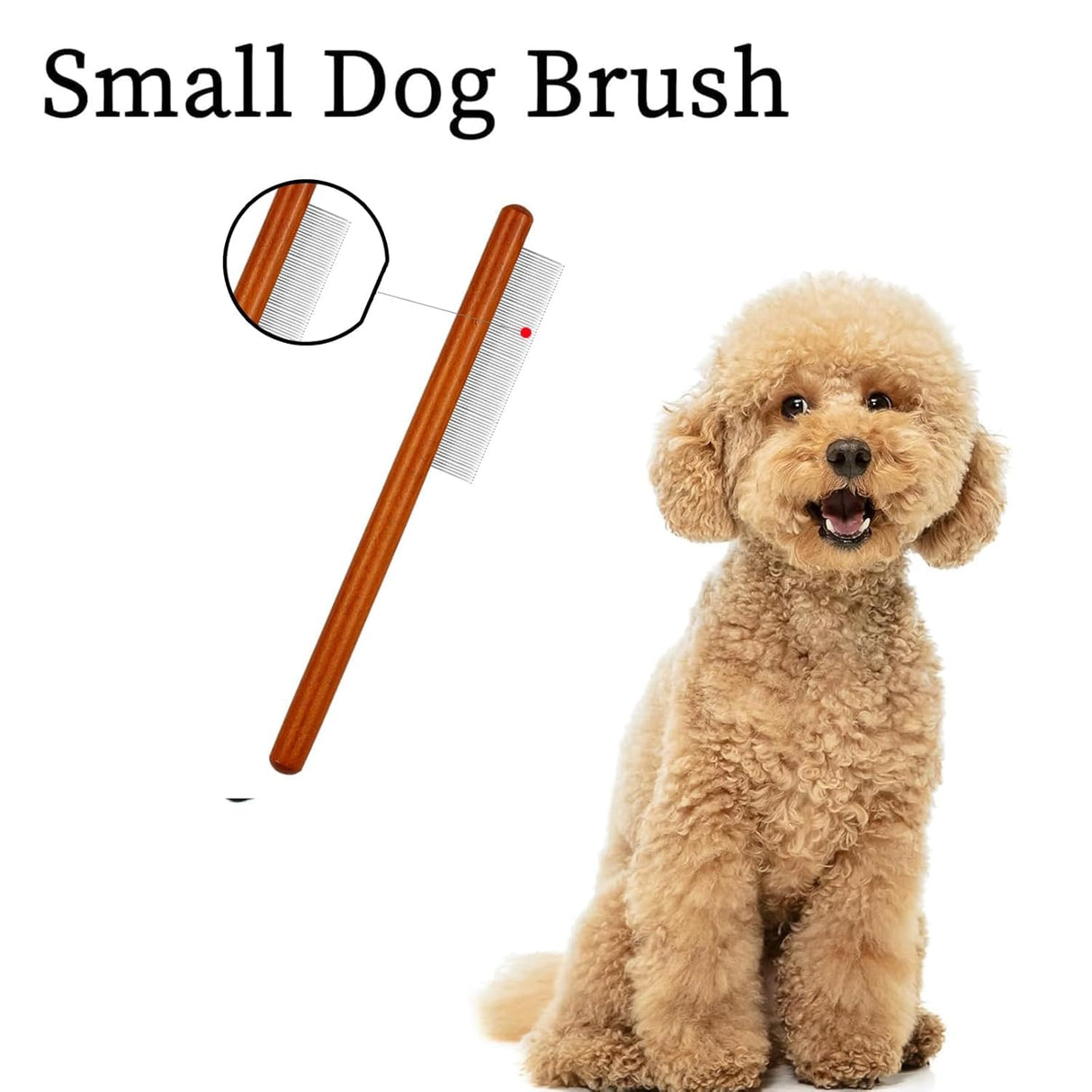 Wooden Small Dog Grooming Brush