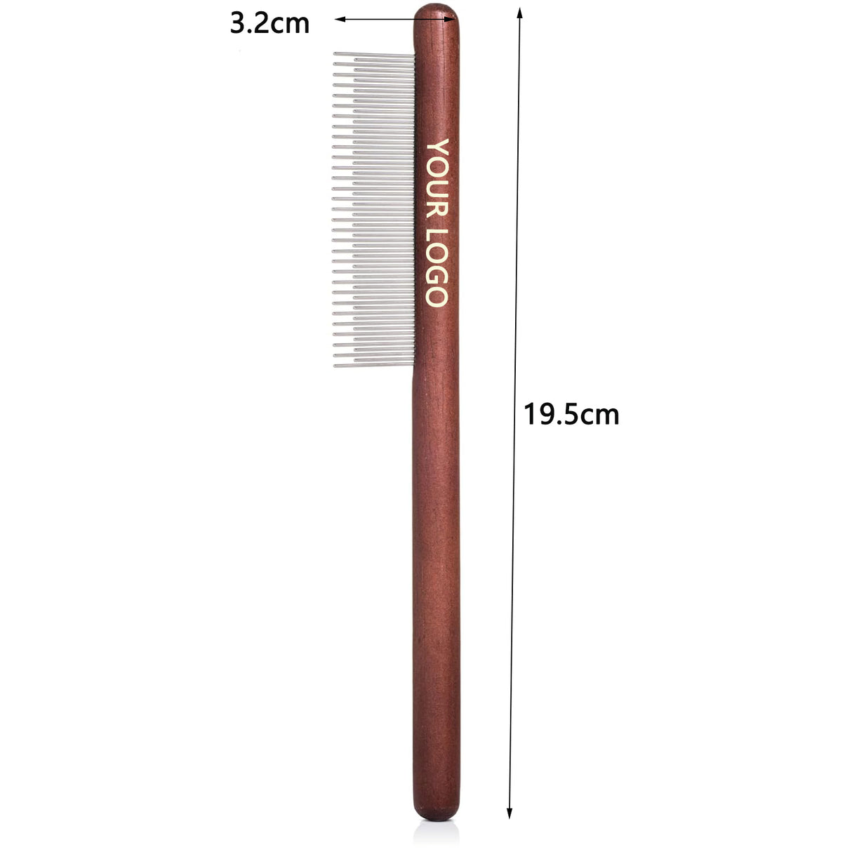 Wooden & Metal Pet Comb