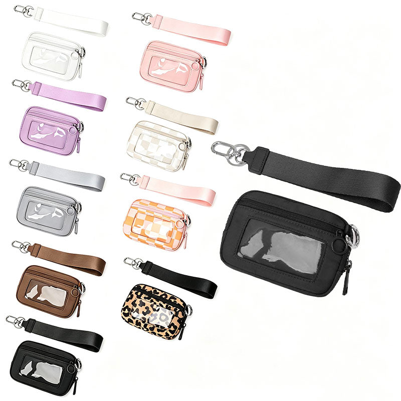Wrist Strap Clear Zipper Pouch