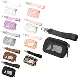 Wrist Strap Clear Zipper Pouch