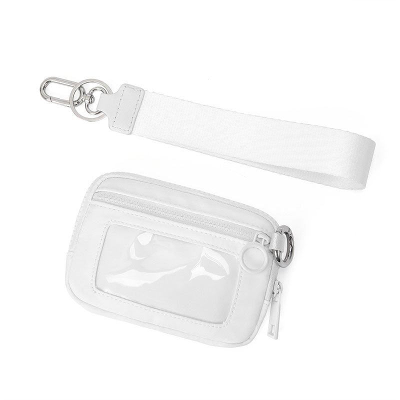 Wrist Strap Clear Zipper Pouch