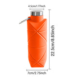 24oz Collapsible Silicone Water Bottle