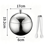 Spherical Stainless Steel Ice Bucket