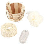 Wooden Bucket Spa Bath Accessory Kit