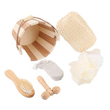 Portable Wooden Bucket Complete Spa Bath Set