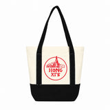 Colorblock Polyester Canvas Tote Bag