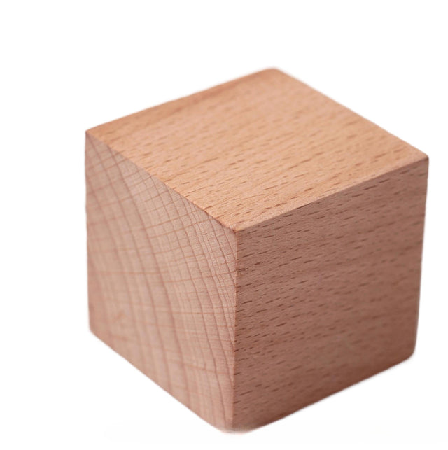 8cm Wooden Cube - Yorkn Inc✅