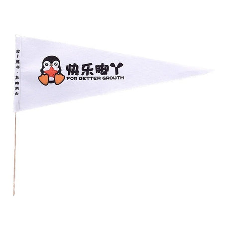 9x6 Inch Pennant With Wooden Stick - Yorkn Inc✅