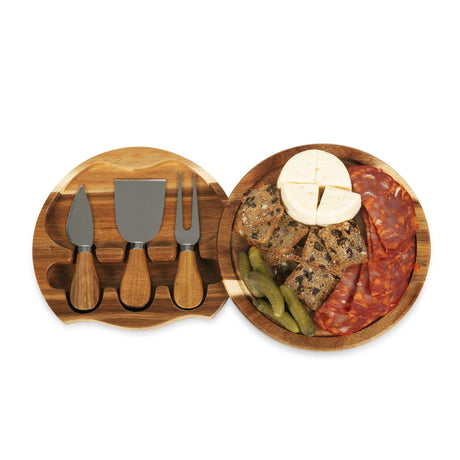 Acacia Wood Cheese Board Set - Yorkn Inc✅