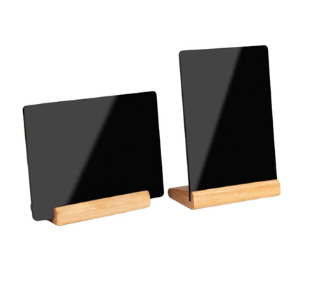 Acrylic Desktop Blackboard With Wooden Stand - Yorkn Inc✅