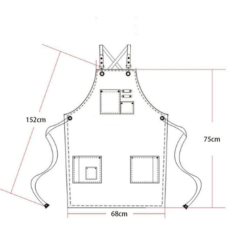 Adjustable Denim Bib Work Apron - Yorkn Inc✅
