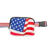 American Flag Cross Body Zippered Belt Ba - Yorkn Inc✅