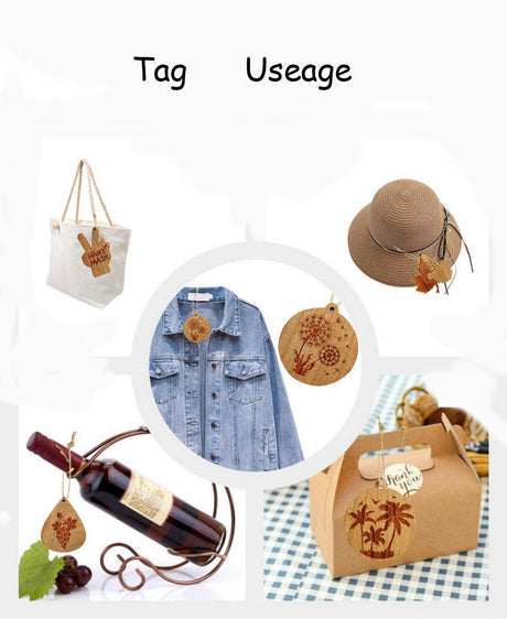 Animal Leaf House Shaped Wooden Tag - Yorkn Inc✅