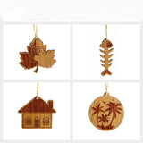 Animal Leaf House Shaped Wooden Tag - Yorkn Inc✅