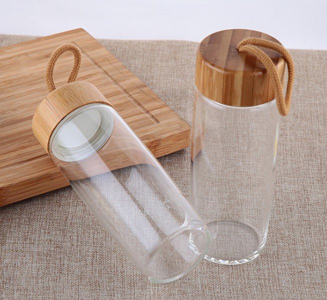 Bamboo Glass Bottle - By Boat - Yorkn Inc✅