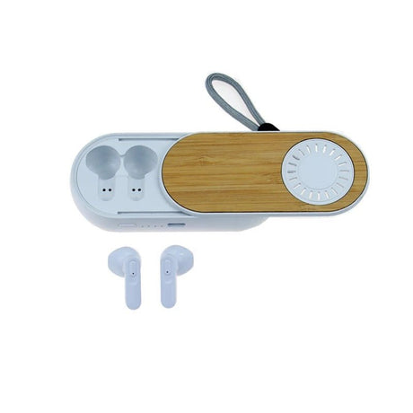 Bamboo Speaker With Earbuds - Yorkn Inc✅