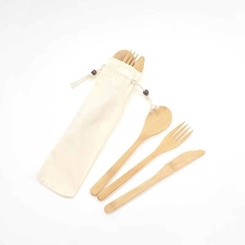 Bamboo Utensil Set - Yorkn Inc✅