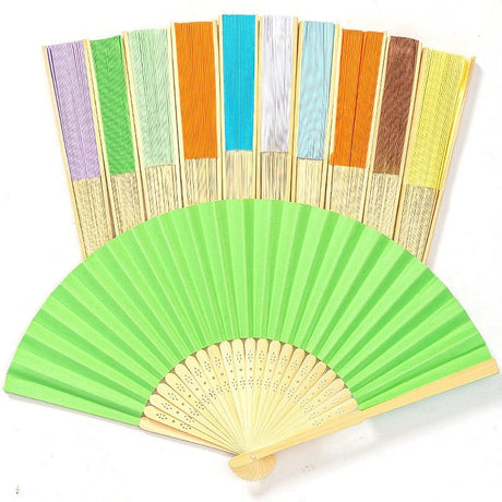 Bamboo With Both Sides Paper Fan - Yorkn Inc✅