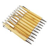 Bamboo Wooden Retractable Ballpoint Pen - Yorkn Inc✅