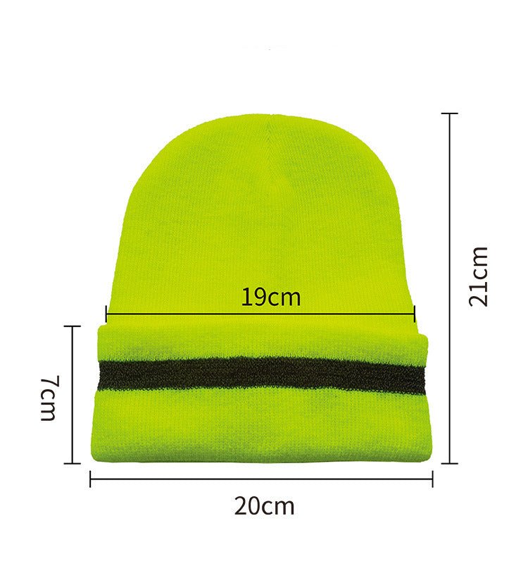 Beanie With Reflective Sripes For Night - Yorkn Inc✅