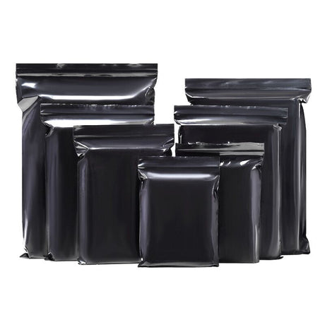 Black Self - sealing Bag - 4 X 6" - Yorkn Inc✅