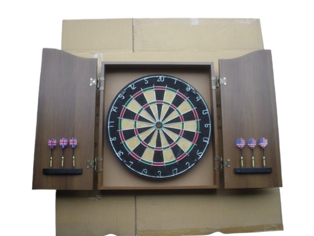 Bristle Dartboard With Deluxe Cabinet - Yorkn Inc✅