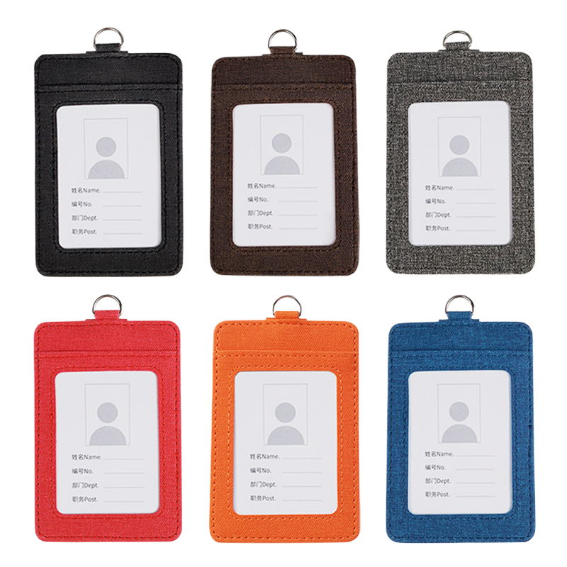 Burlap Badge Holder With Lanyard - Yorkn Inc✅