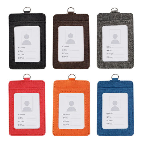 Burlap Badge Holder With Lanyard - Yorkn Inc✅