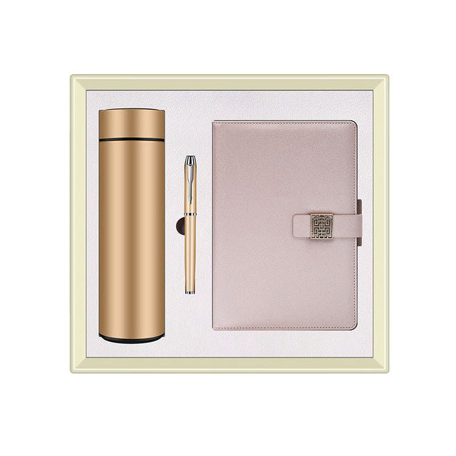Business Gift Set - Insulated Bottle, Notebook & Pen, Ideal For Corporate Events - Yorkn Inc✅